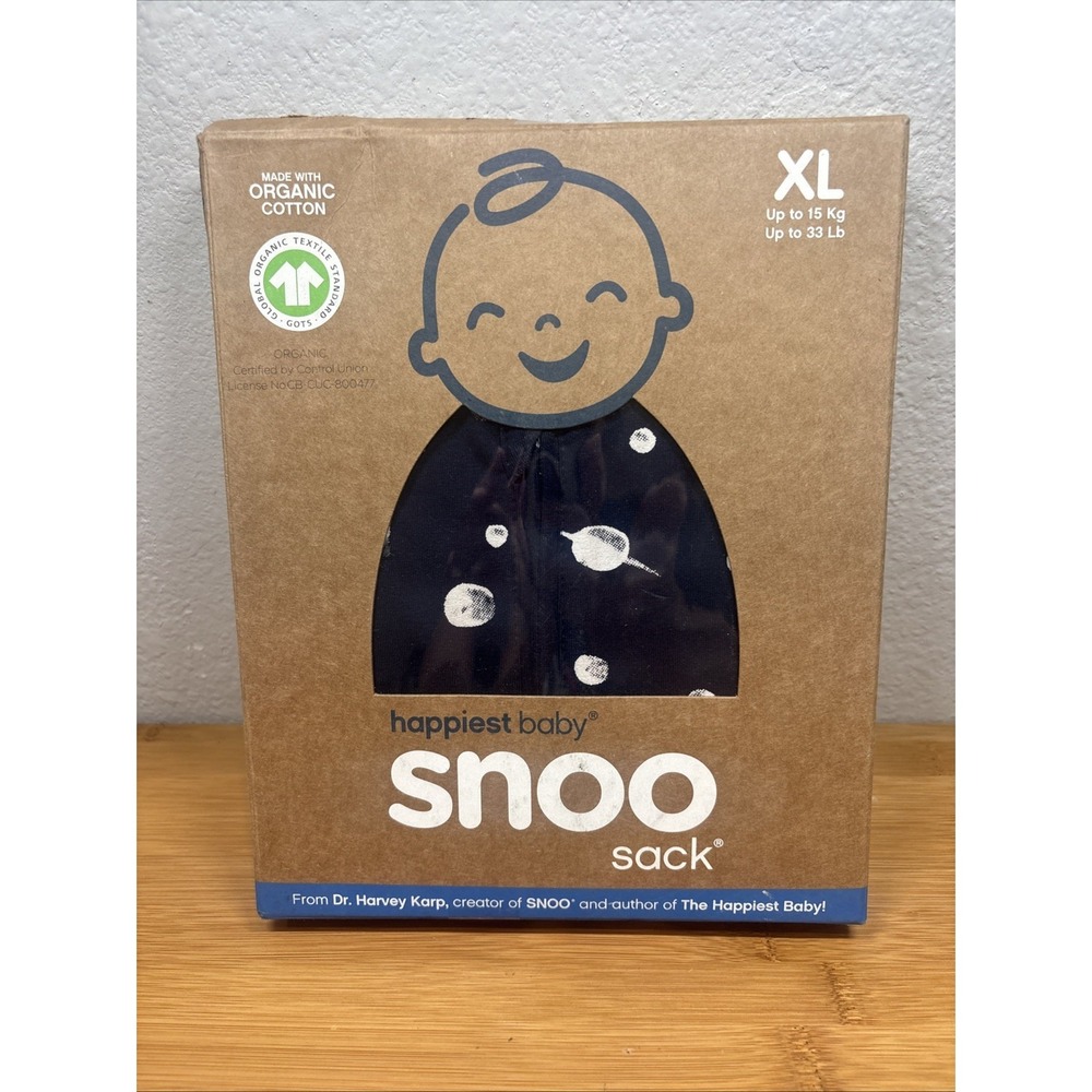 SNOO Sleep Sack Swaddle Happiest Baby XLarge Navy With Planets  - New